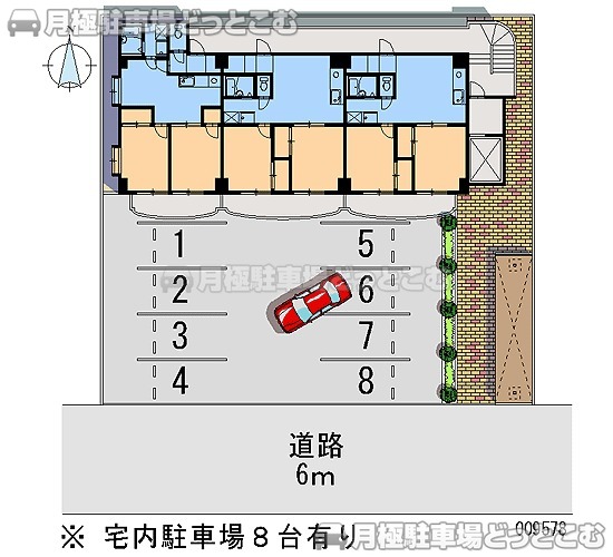 広島市安佐北区落合南1－2－5の月極駐車場1