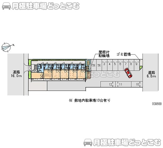 岸和田市小松里町2317の月極駐車場1