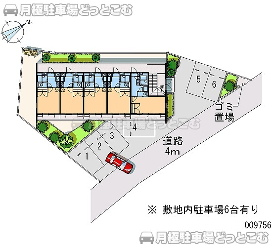 横浜市泉区中田西2－19－17の月極駐車場1