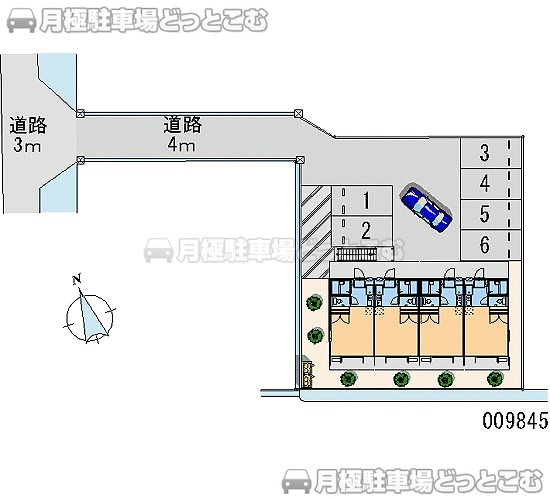名取市堀内字南竹200－5の月極駐車場2