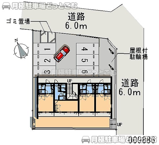 八王子市片倉町118－6の月極駐車場1