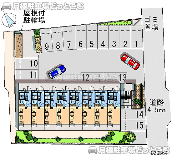 清須市西枇杷島町芳野3－50の月極駐車場1