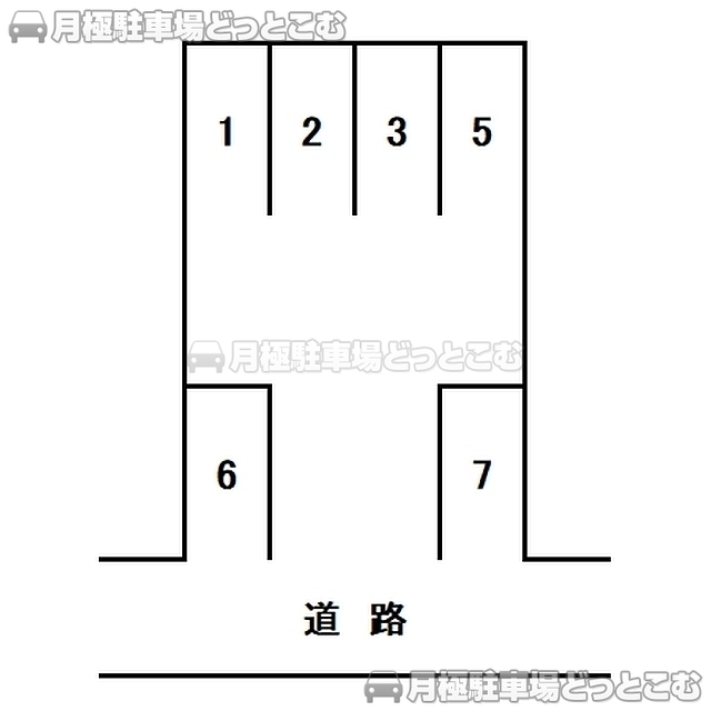 静岡市葵区大岩4丁目600-2の月極駐車場2