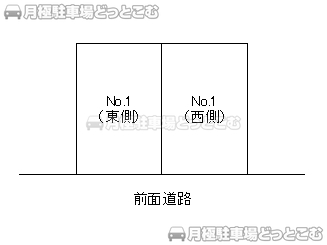 静岡市葵区大岩4丁目16-13の月極駐車場1
