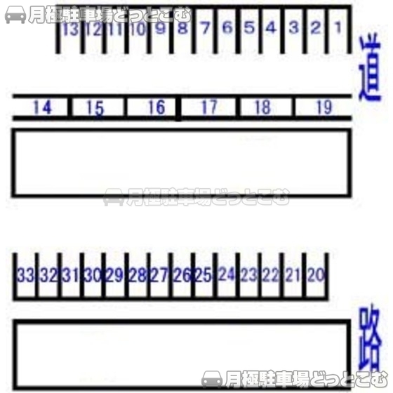 静岡市葵区茶町1丁目16-1の月極駐車場2