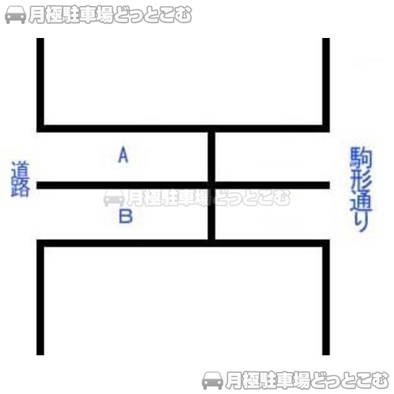 静岡市葵区駒形通2丁目4-6の月極駐車場1