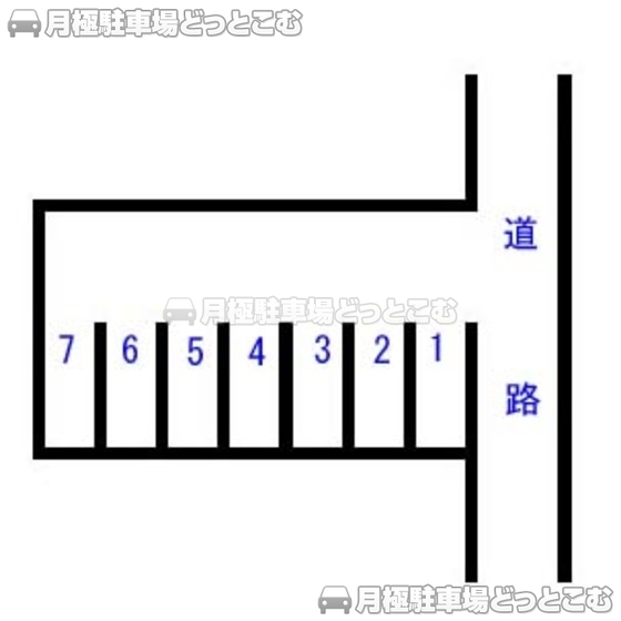 静岡市葵区安東2丁目100番の3の月極駐車場1