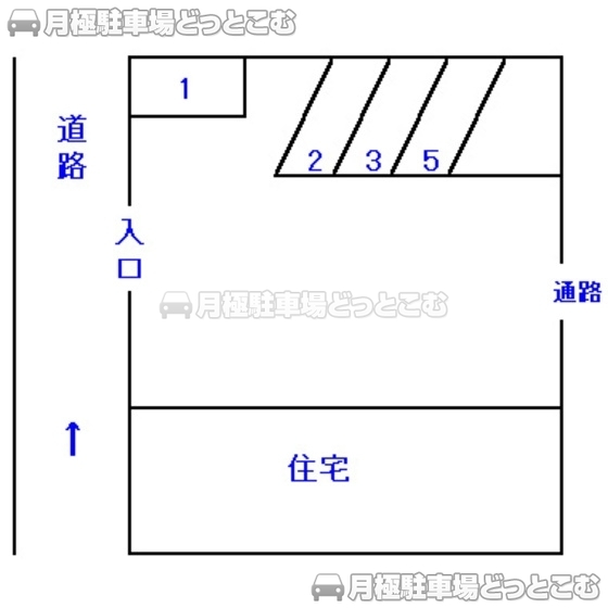 静岡市葵区幸町54の月極駐車場1