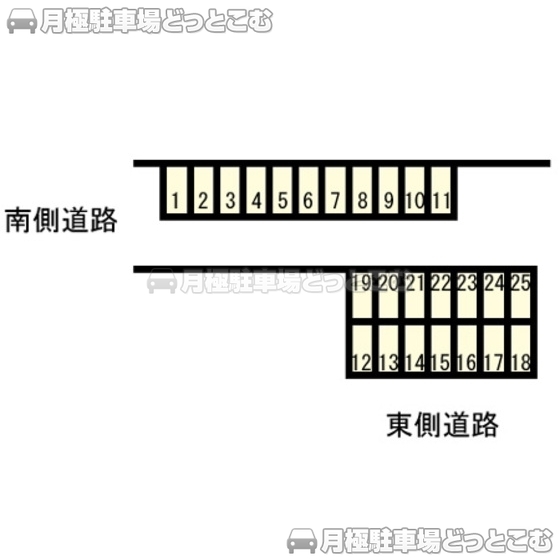 静岡市葵区牧ケ谷2350の月極駐車場1