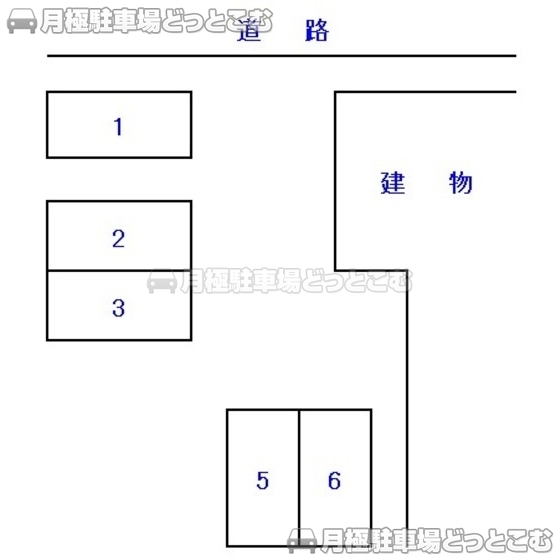 静岡市葵区川辺町2丁目3-27の月極駐車場1