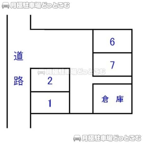 静岡市葵区新富町4丁目12-16の月極駐車場1