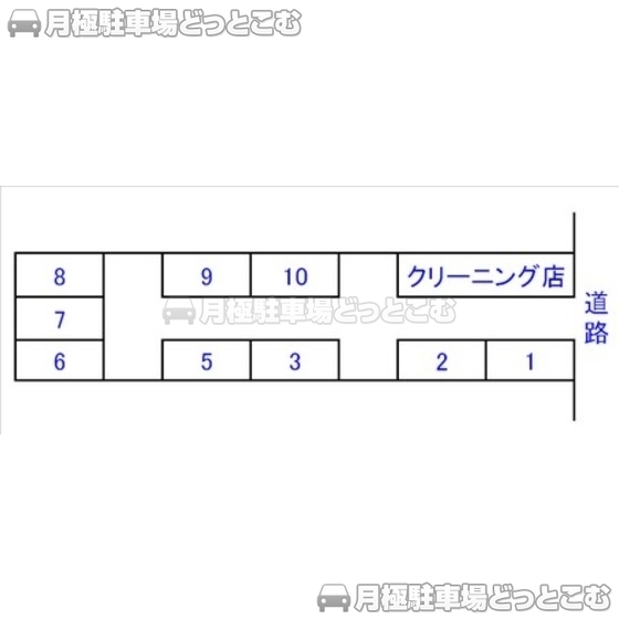 静岡市葵区上石町4-4の月極駐車場1