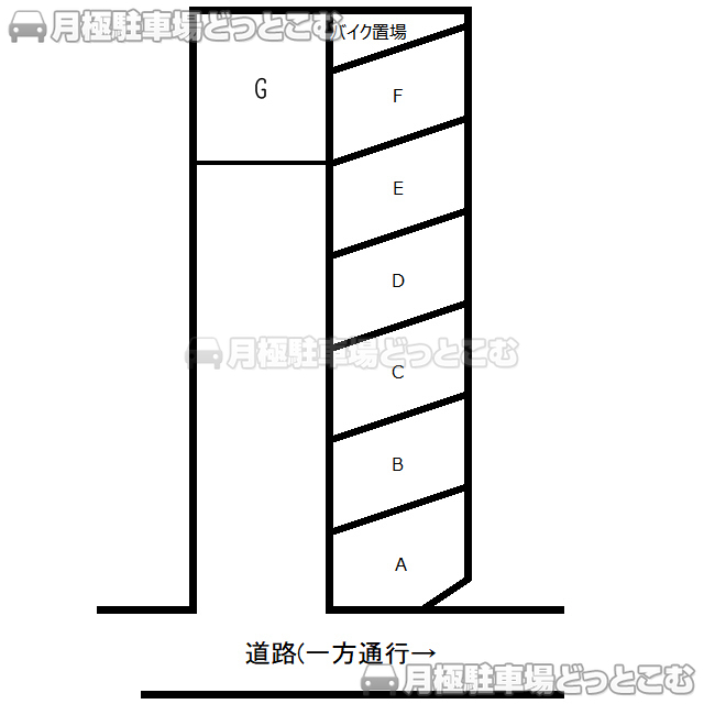 静岡市葵区富士見町11-1の月極駐車場3