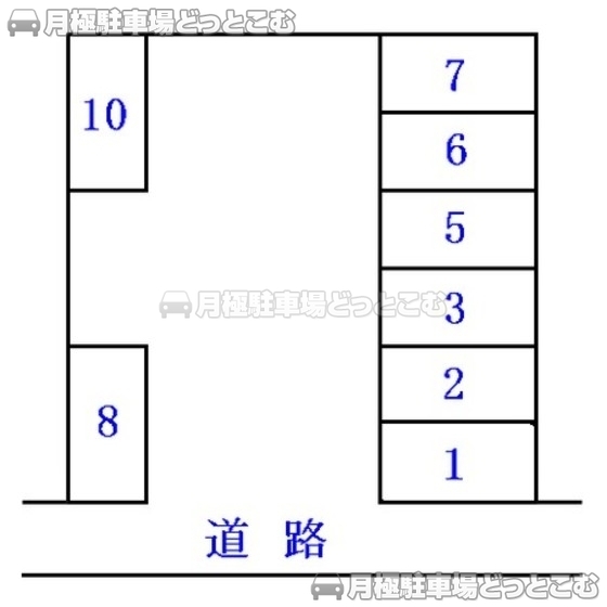 静岡市葵区清閑町9-4の月極駐車場1