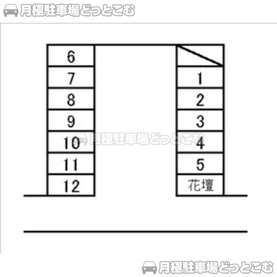 静岡市駿河区大和1丁目7-1の月極駐車場1