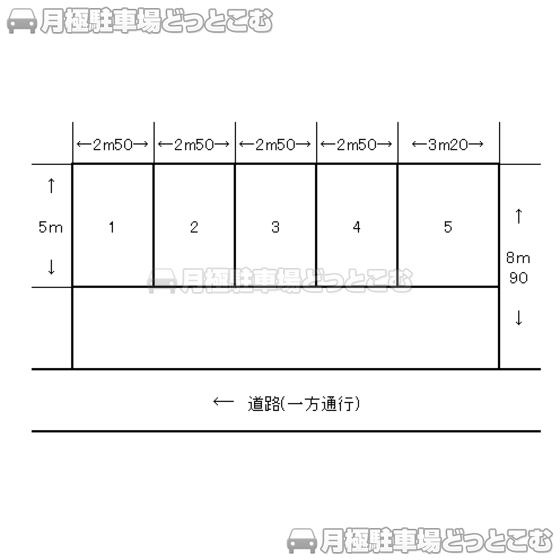 静岡市葵区田町4丁目51-5の月極駐車場3
