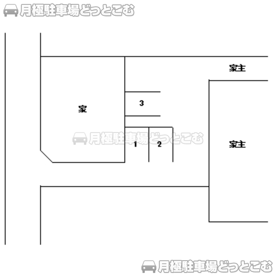 静岡市葵区田町2丁目91の月極駐車場1