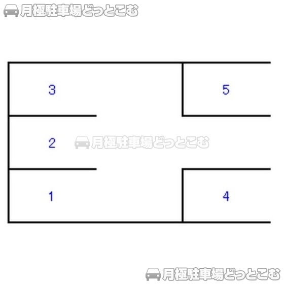 静岡市葵区五番町1-6の月極駐車場1