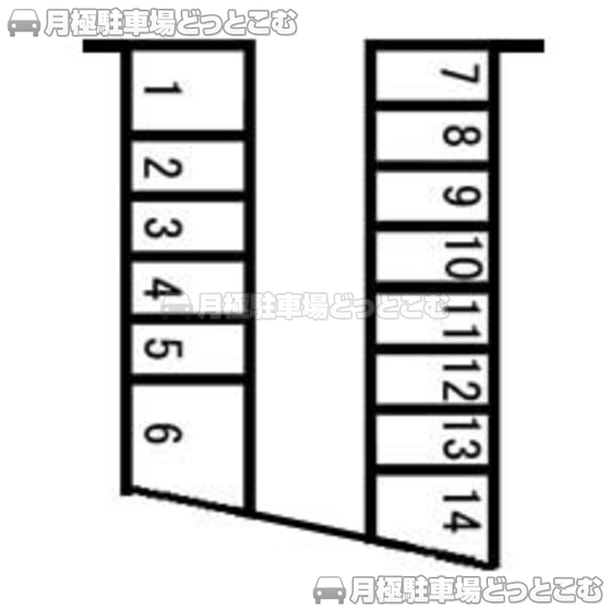 静岡市葵区瀬名中央2丁目4-6の月極駐車場1