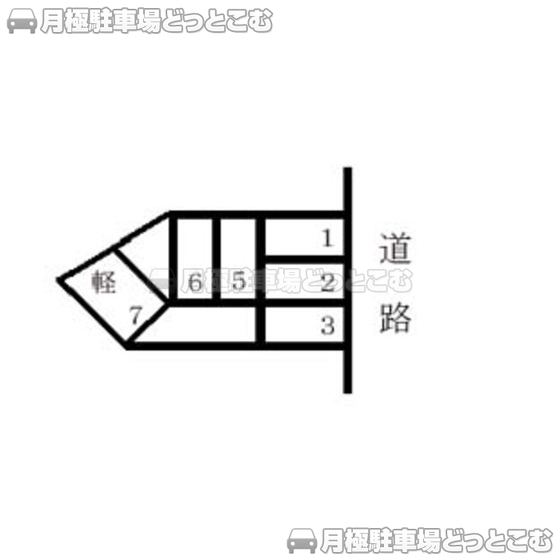 静岡市葵区新富町4丁目13-14の月極駐車場1
