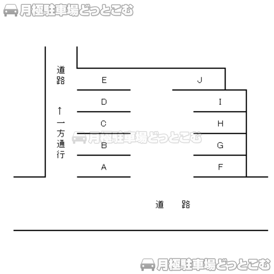 静岡市葵区桜木町4-3の月極駐車場1