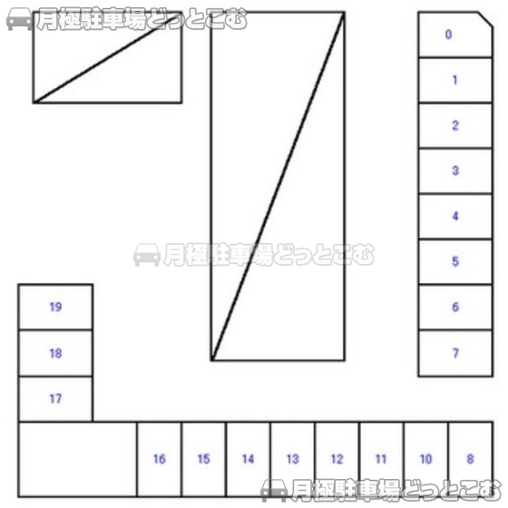 静岡市葵区天王町1-2の月極駐車場1