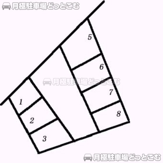 静岡市駿河区中田本町523-1の月極駐車場1