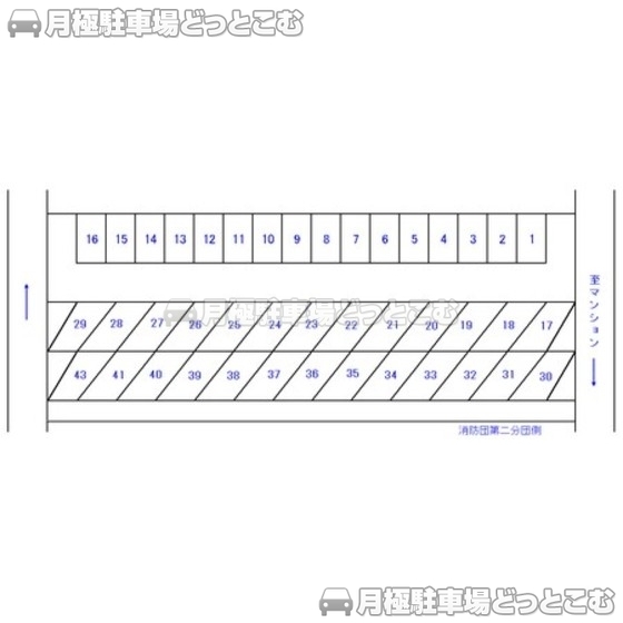 静岡市葵区双葉町4-3の月極駐車場1