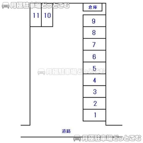 静岡市葵区田町7丁目72-3の月極駐車場1