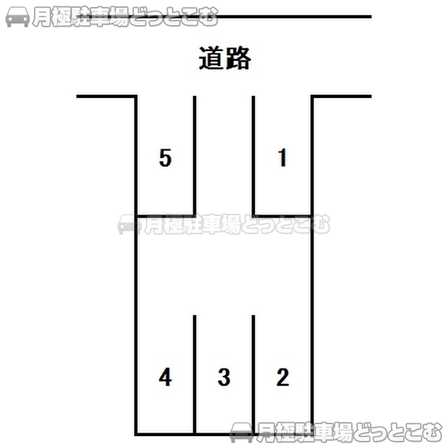 静岡市駿河区みずほ1丁目16-17の月極駐車場3