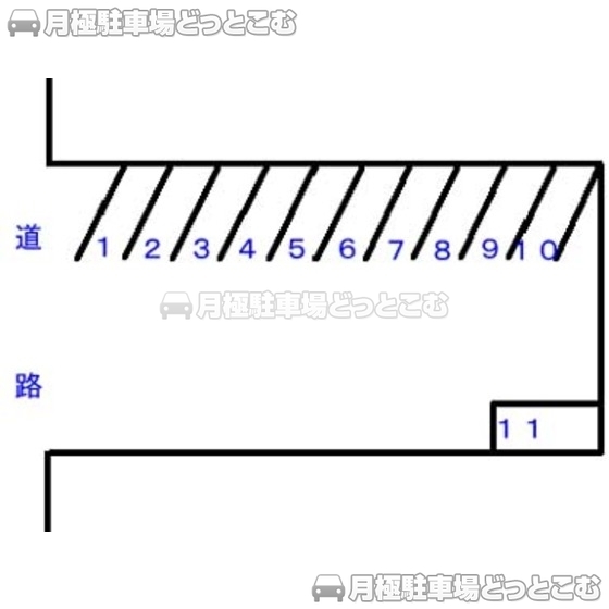 静岡市葵区茶町2丁目4-1の月極駐車場1