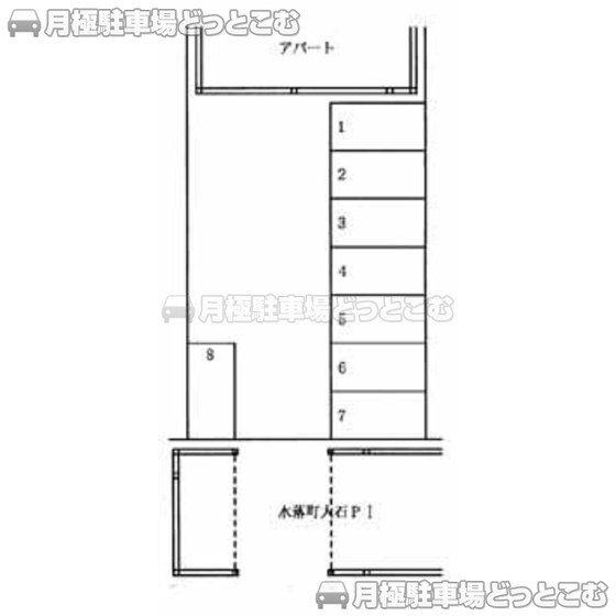 静岡市葵区水落町19-24の月極駐車場1