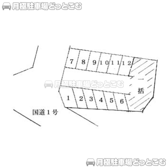 静岡市駿河区北丸子2丁目1405-1の月極駐車場1