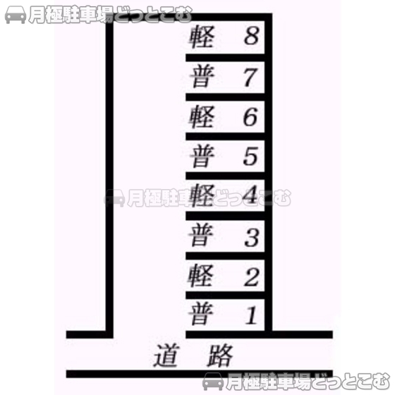 静岡市葵区内牧189-2の月極駐車場1