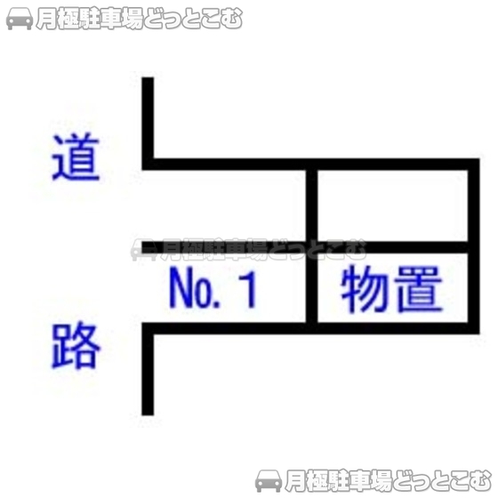 静岡市葵区川辺町1丁目2-22の月極駐車場1
