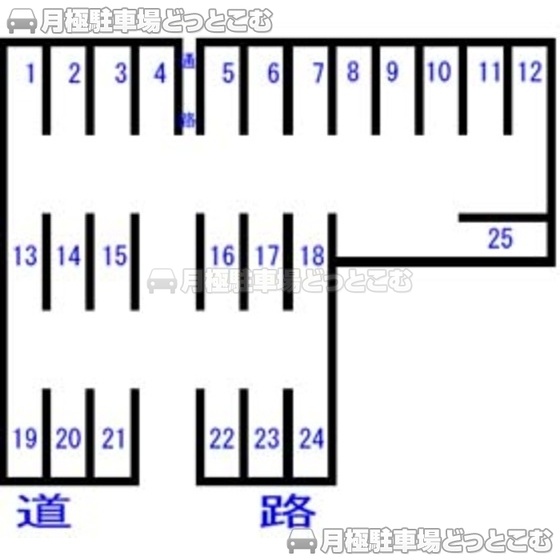 静岡市葵区千代田3丁目122-1の月極駐車場1