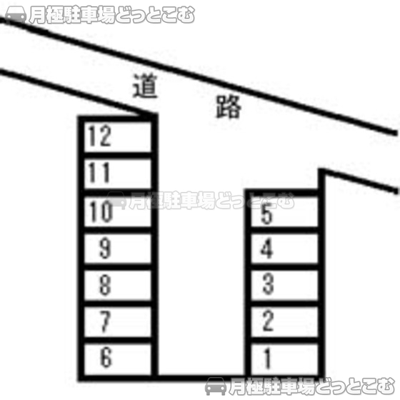 静岡市葵区羽鳥6丁目1174-1の月極駐車場1