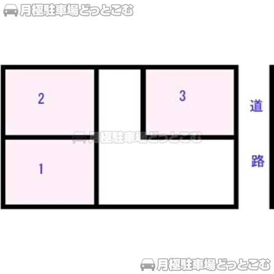 静岡市葵区巴町13-11･13-14の月極駐車場1