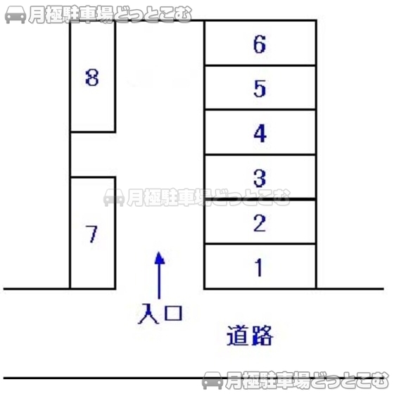 静岡市葵区田町2丁目78-35の月極駐車場1