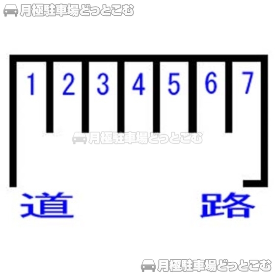 静岡市葵区通車町6-18の月極駐車場1