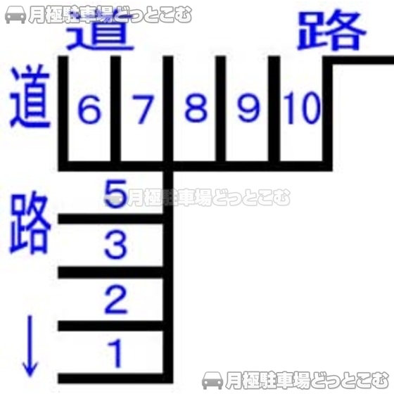 静岡市葵区新富町4丁目12-1の月極駐車場1