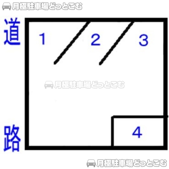 静岡市駿河区向敷地342-9の月極駐車場1