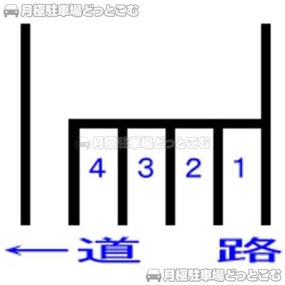 静岡市駿河区見瀬56-2の月極駐車場1