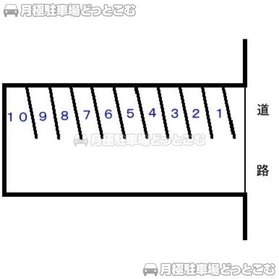 静岡市葵区通車町3-10の月極駐車場1