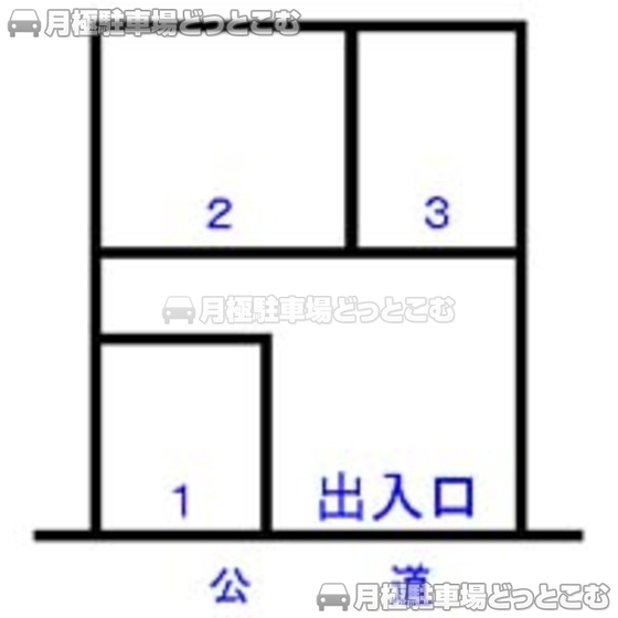 静岡市葵区相生町27-4の月極駐車場1