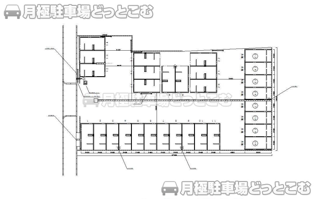 大阪市西区川口2-7-26の月極駐車場1
