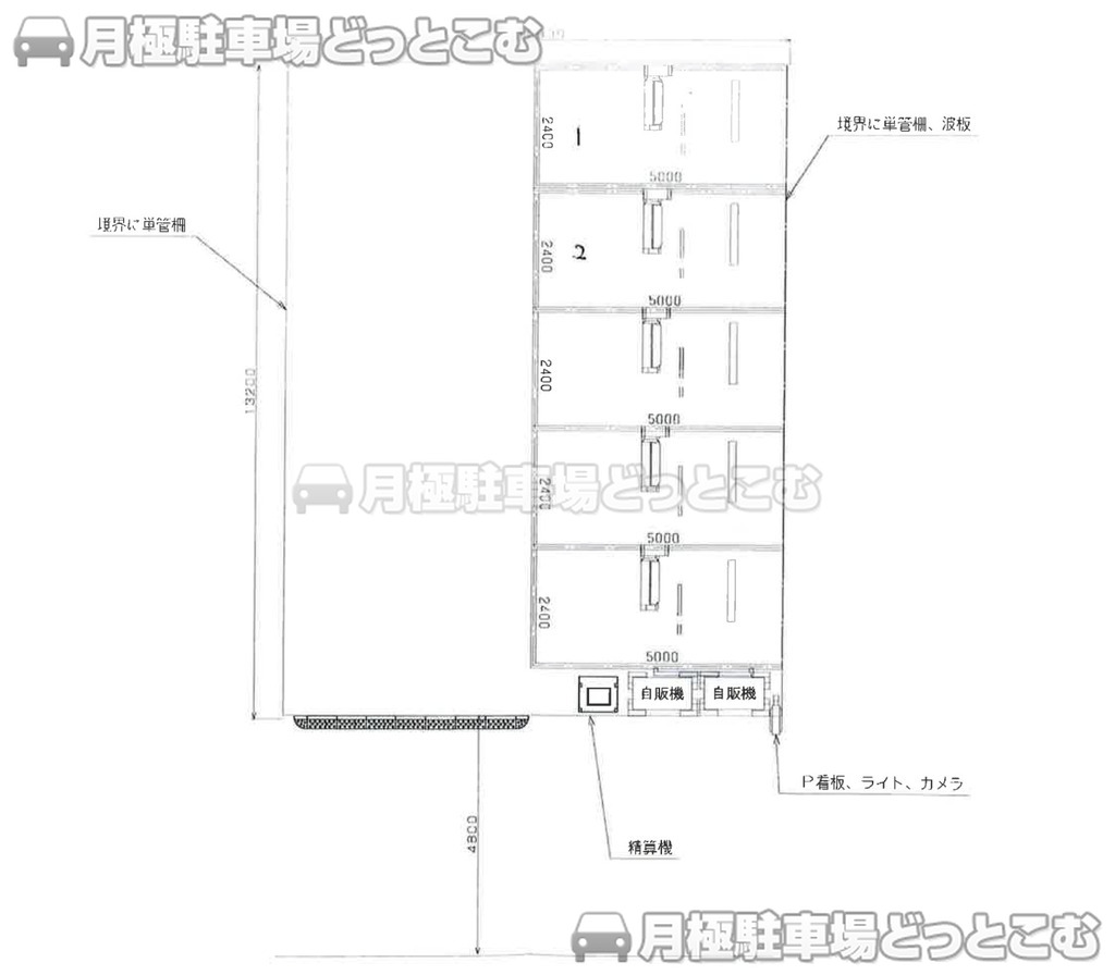 杉並区成田西3-18付近の月極駐車場1