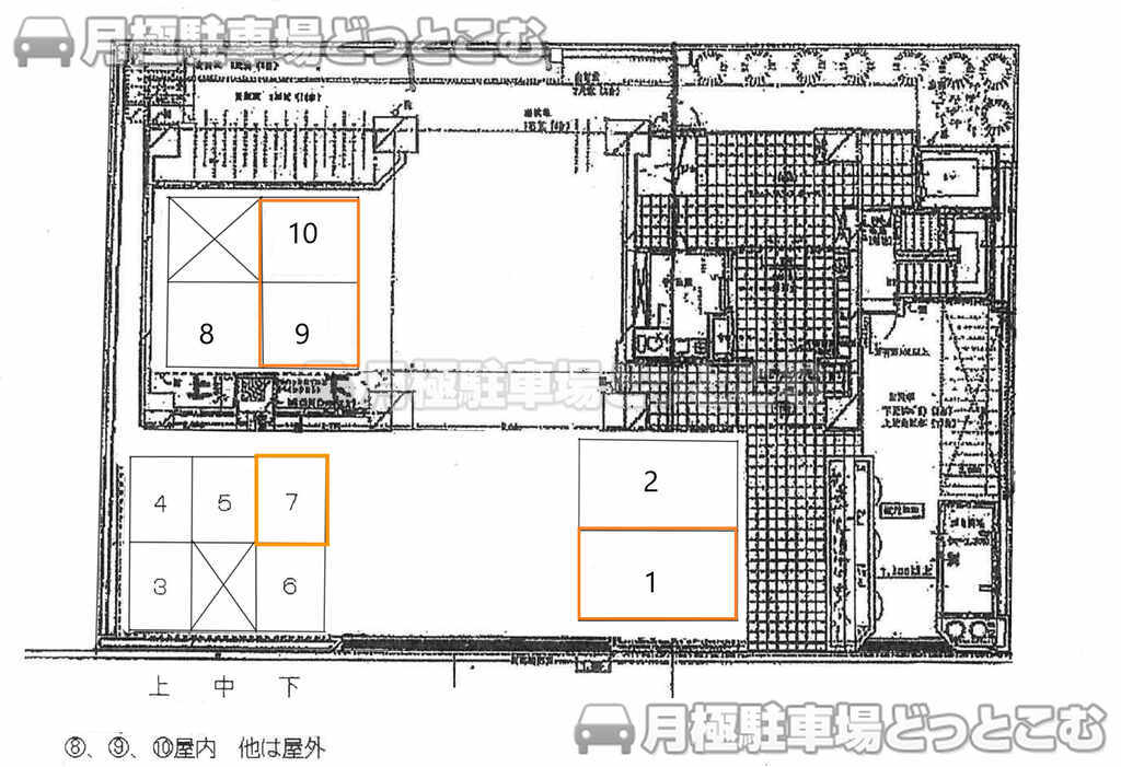 大阪市淀川区宮原5-4-8の月極駐車場1