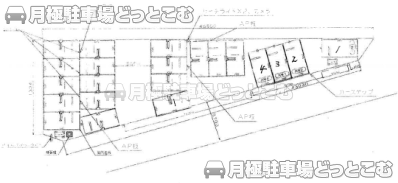 世田谷区成城8-25付近の月極駐車場1