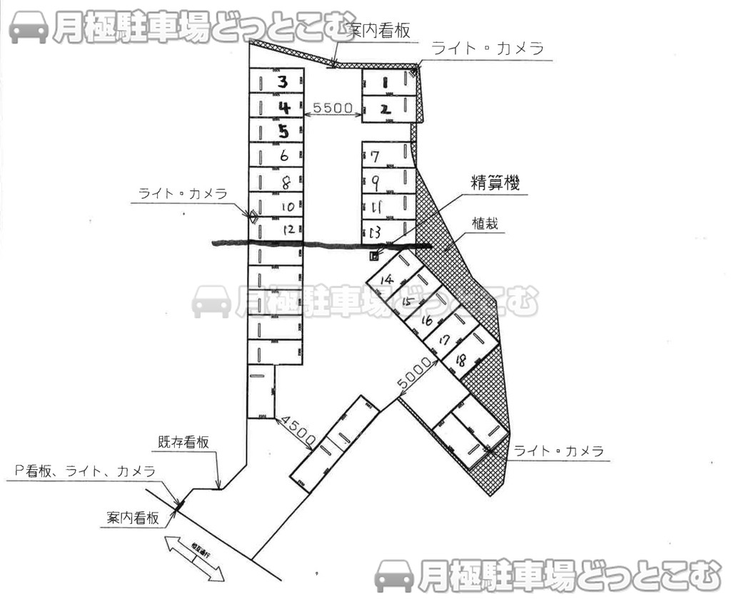 横浜市戸塚区舞岡町3706付近の月極駐車場1